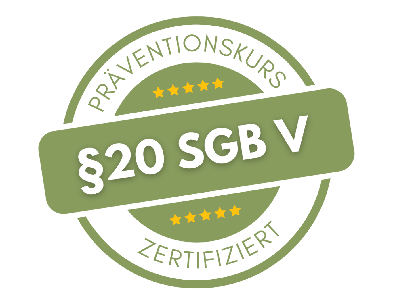 Grünes Logo §20 SGB V Präventionskurs zertifiziert